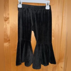 Baileys blossoms velour bell bottoms size 12-18 month